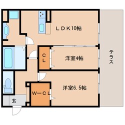 奈良駅 徒歩6分 1階の物件間取画像